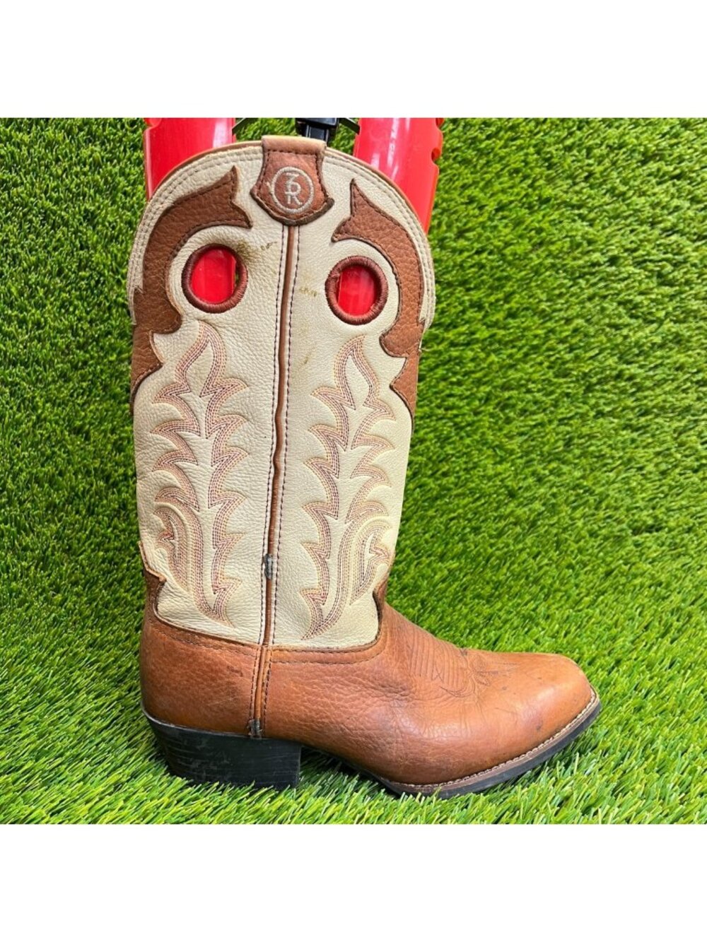 Tony Lama Rojo Bridle Girls Size 3.5Y Brown Outdoor Cowgirl Western Boots Shoes